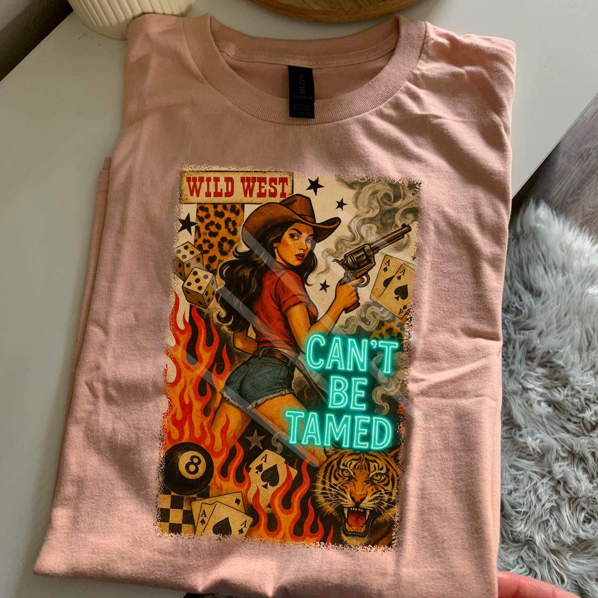 Can’t Be Tamed Cowgirl DTF transfer