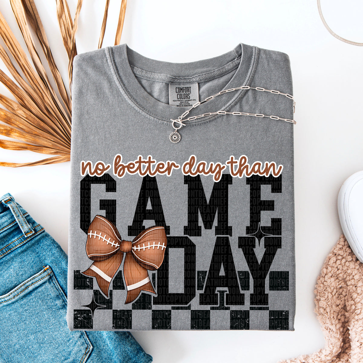 No better day than game day football 93813 DTF transfer