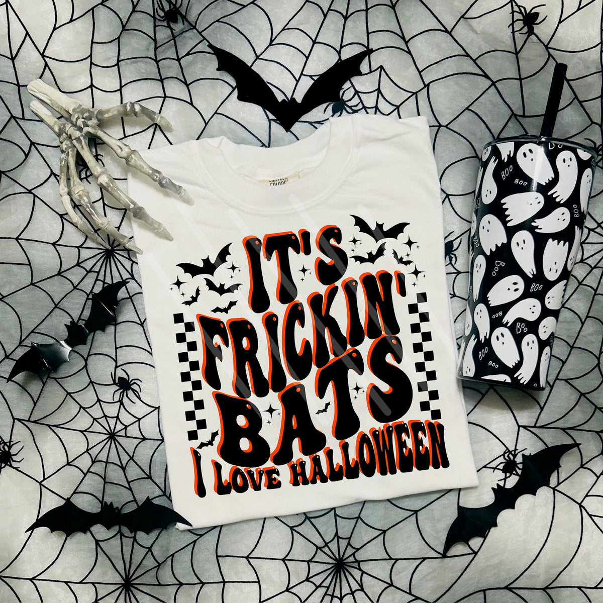 Freakin Bats black and orange (MZ) 113484 DTF transfer