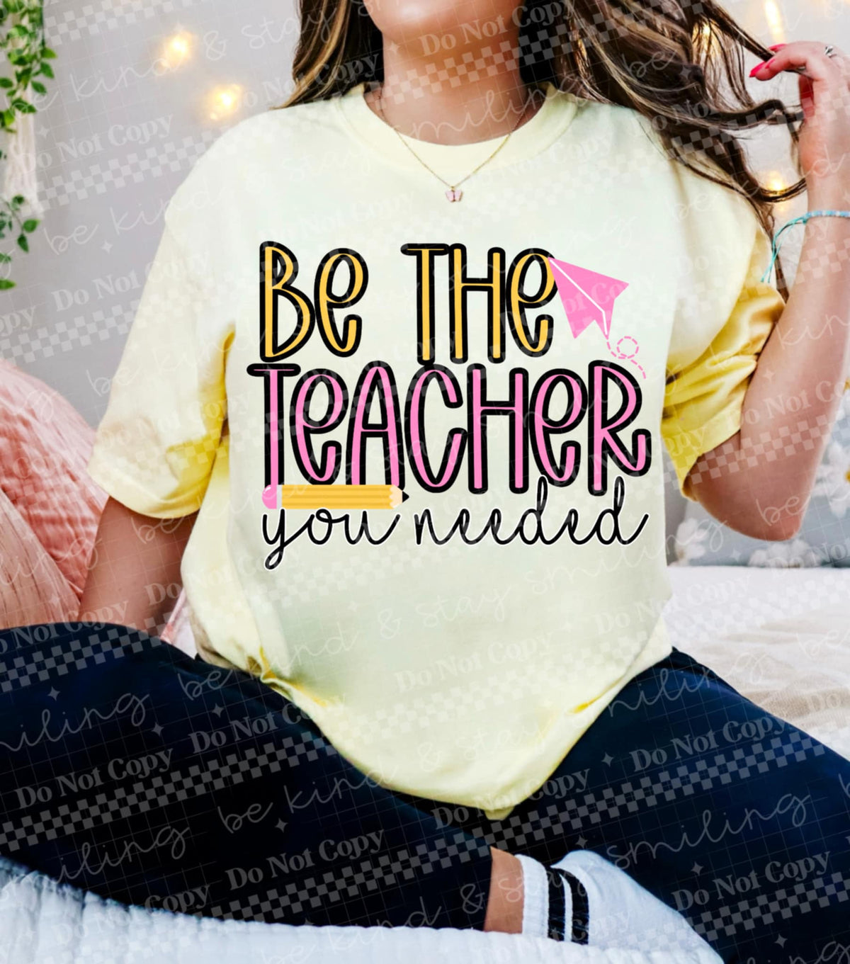 Be The Teacher you needed paper airplane (CMLD) DTF transfer
