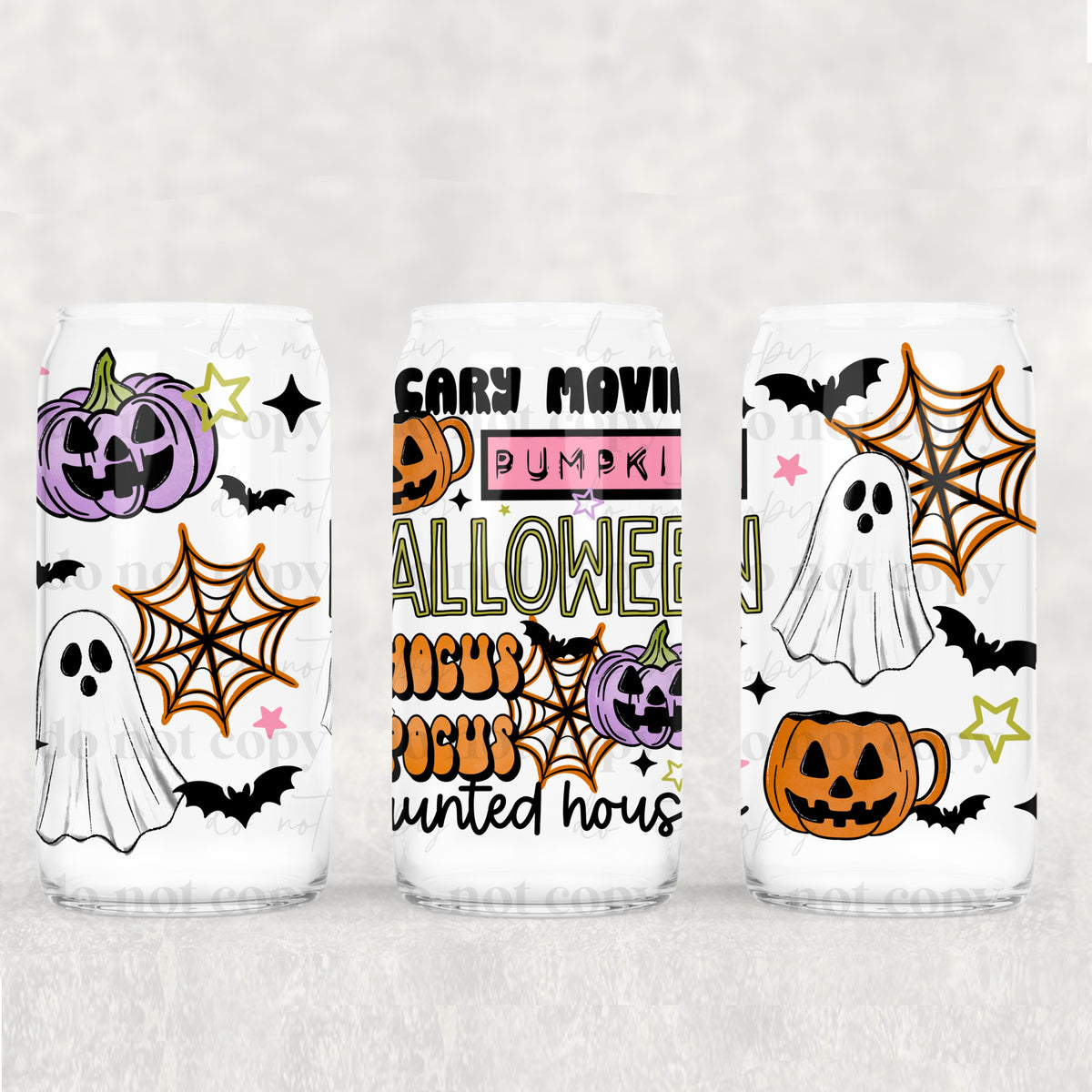 Halloween things lists (CSC) UV DTF WRAP