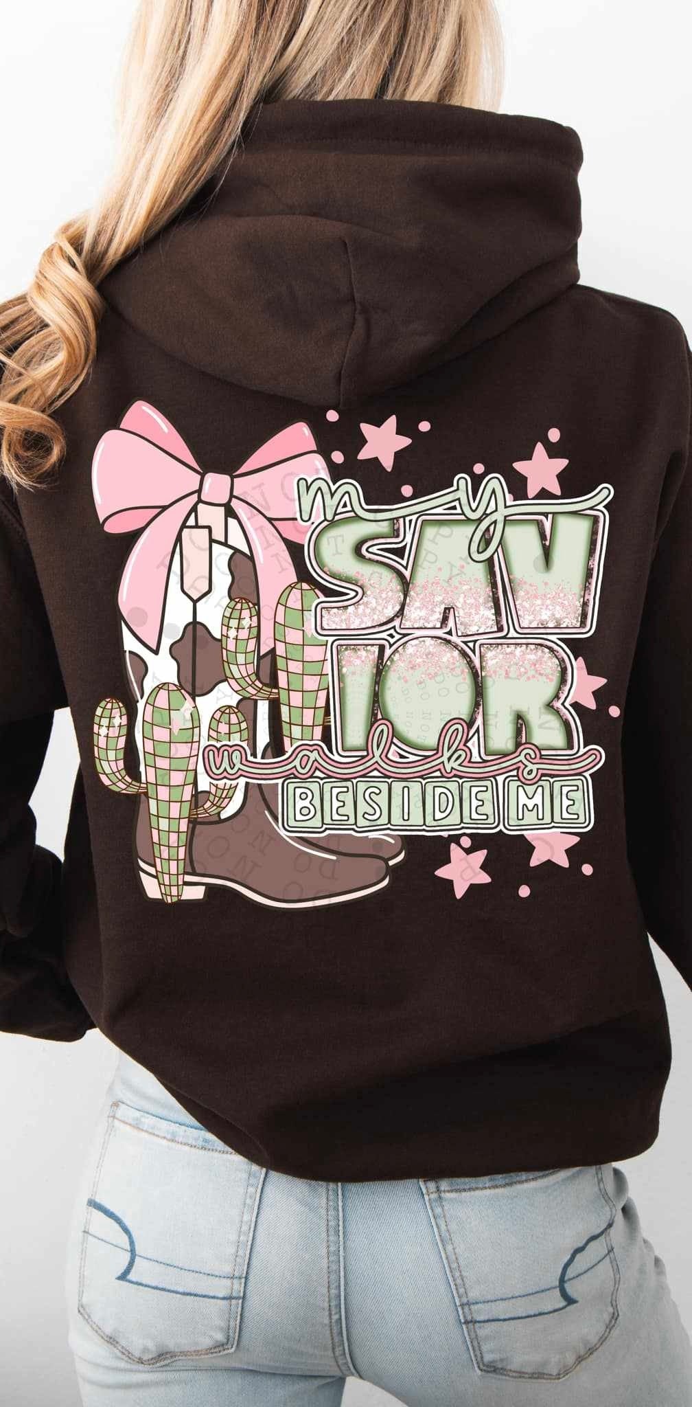 My savior walks beside me 84781 DTF transfer