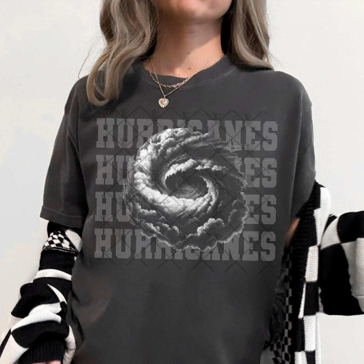 Hurricanes gray mascot (TTD) DTF transfer