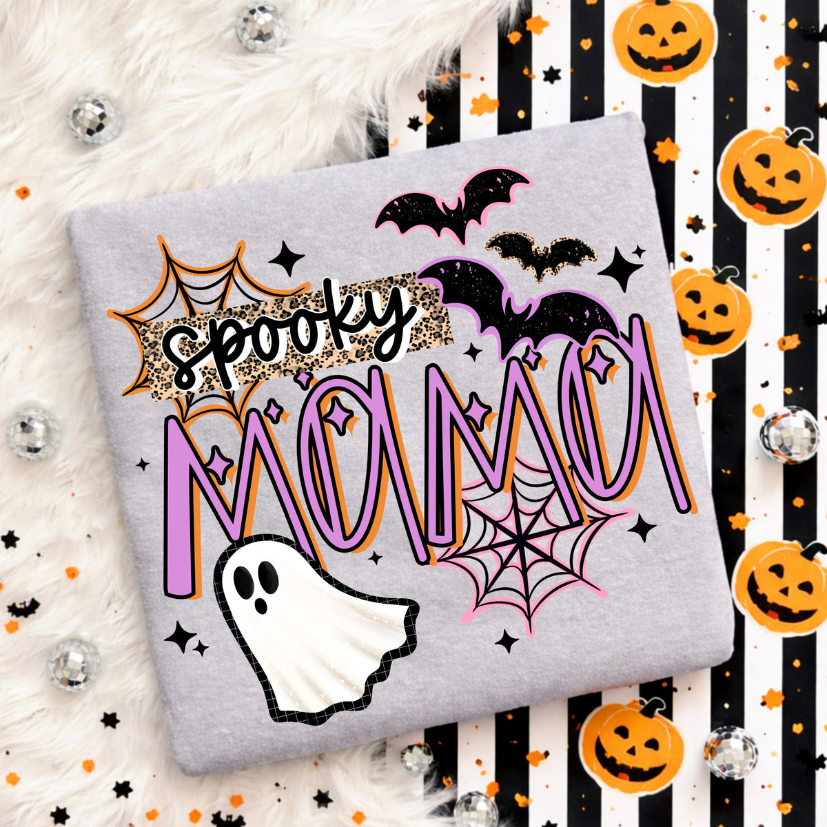 Spooky mama (leopard) (csc) DTF Transfer