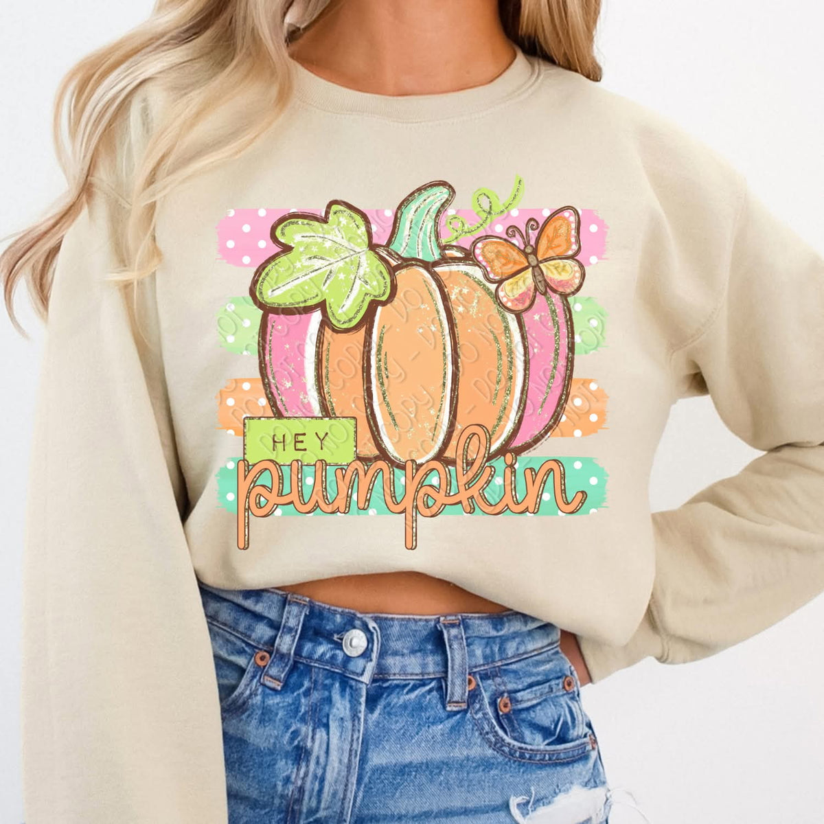 Hey Pumpkin Sunday Special DTF transfer
