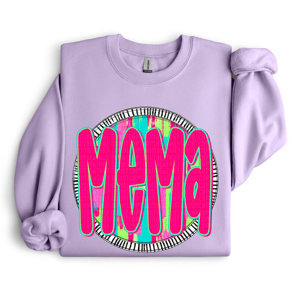 Mema pink font circle 106178 DTF transfer