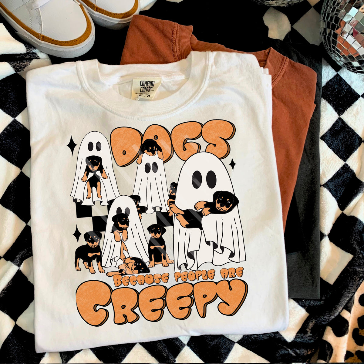 Dogs because people are creepy 113847 DTF transfer