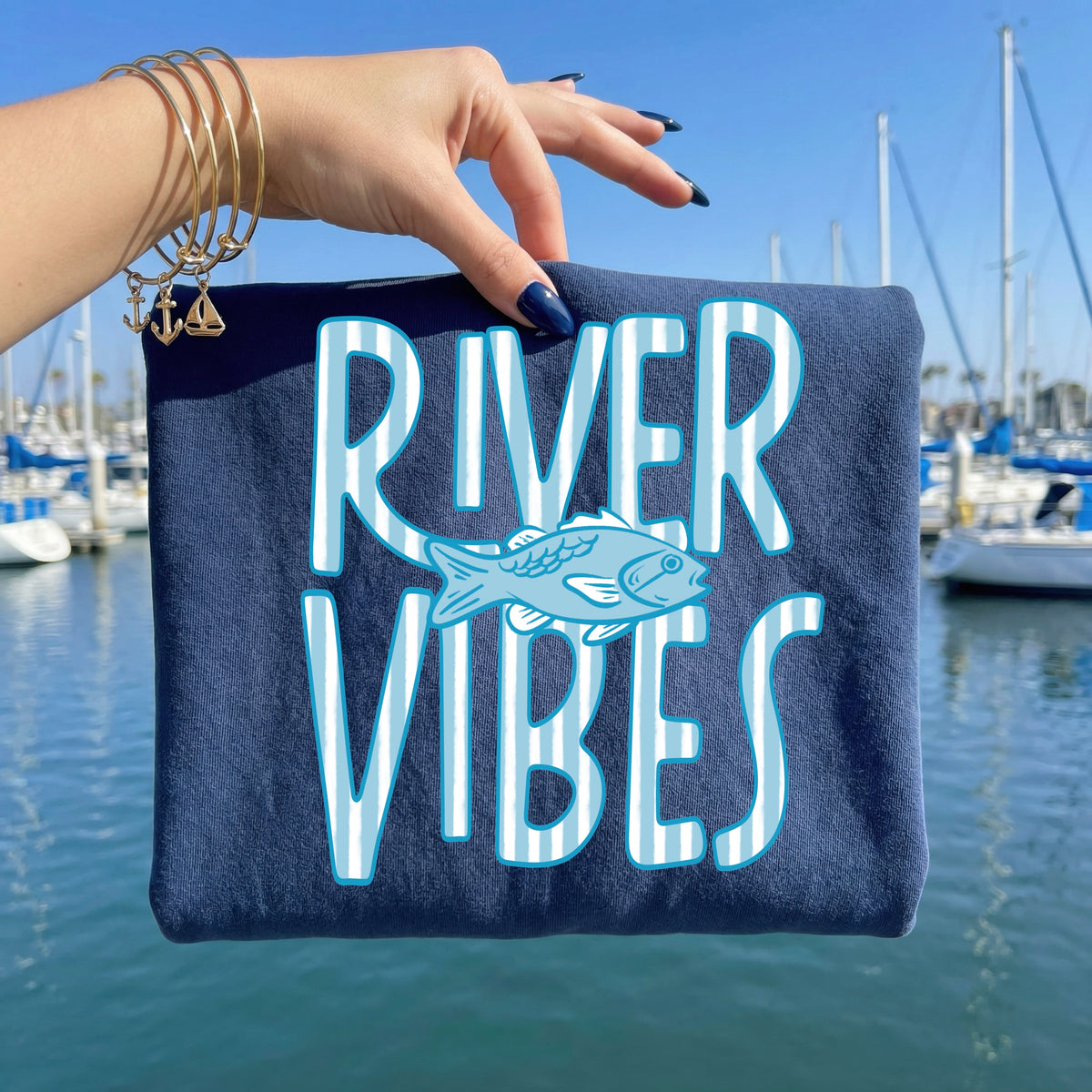 River Vibes stripes (CSC) DTF Transfer