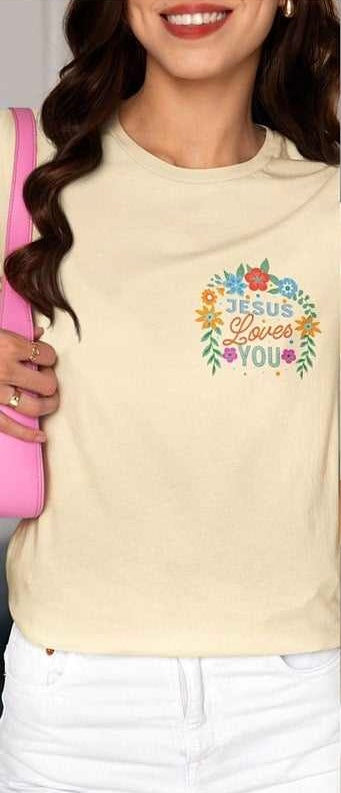 Jesus loves you pocket 65213 DTF transfer