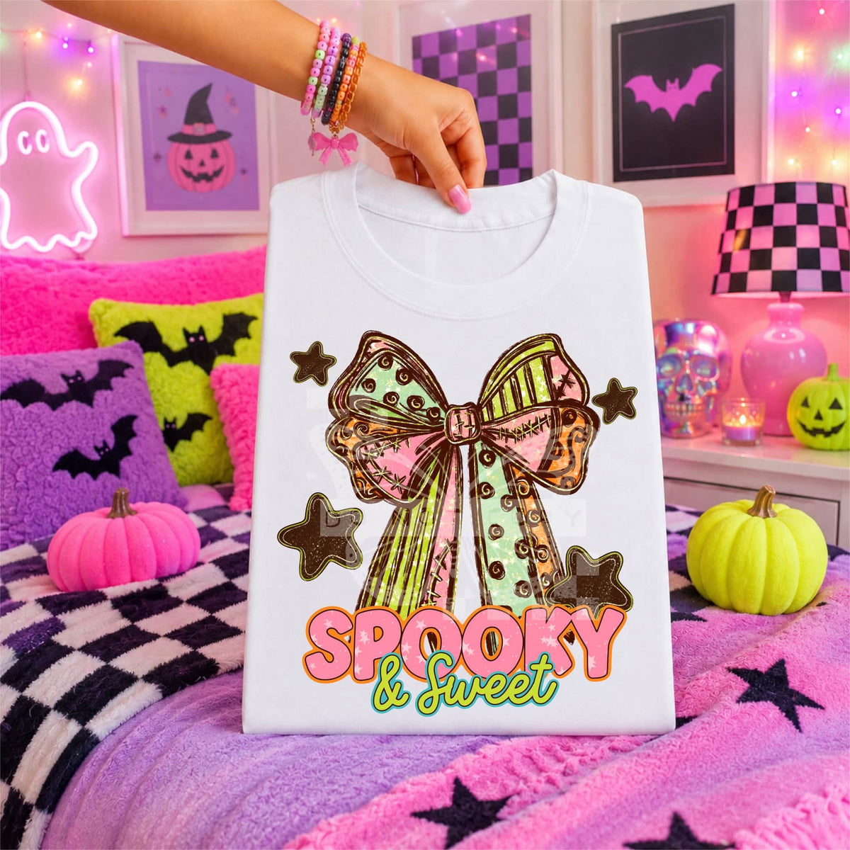 Spooky and sweet bow (C’s) DTF Transfer