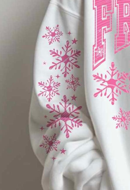Freezing cold PINK sleeve (AG) 73483 DTF transfer