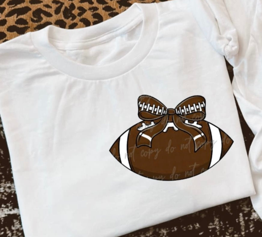 Football with bow (VIRGO) 94459 DTF transfer