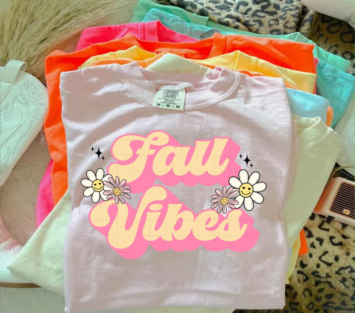 Fall vibes retro (Linda) 107877 DTF transfer