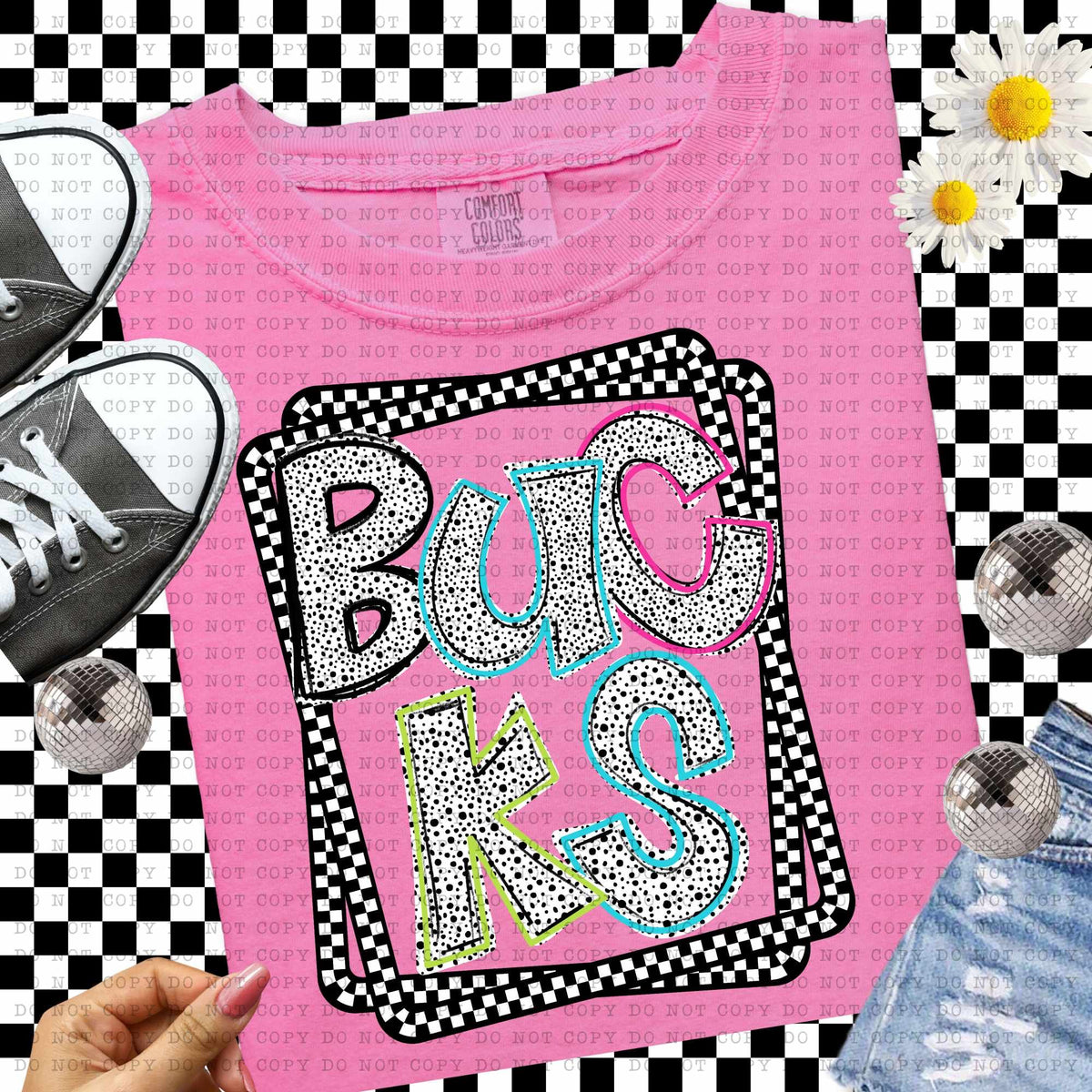 Bucks Dalmatian filled mascots (ECHT) 55143 DTF transfer