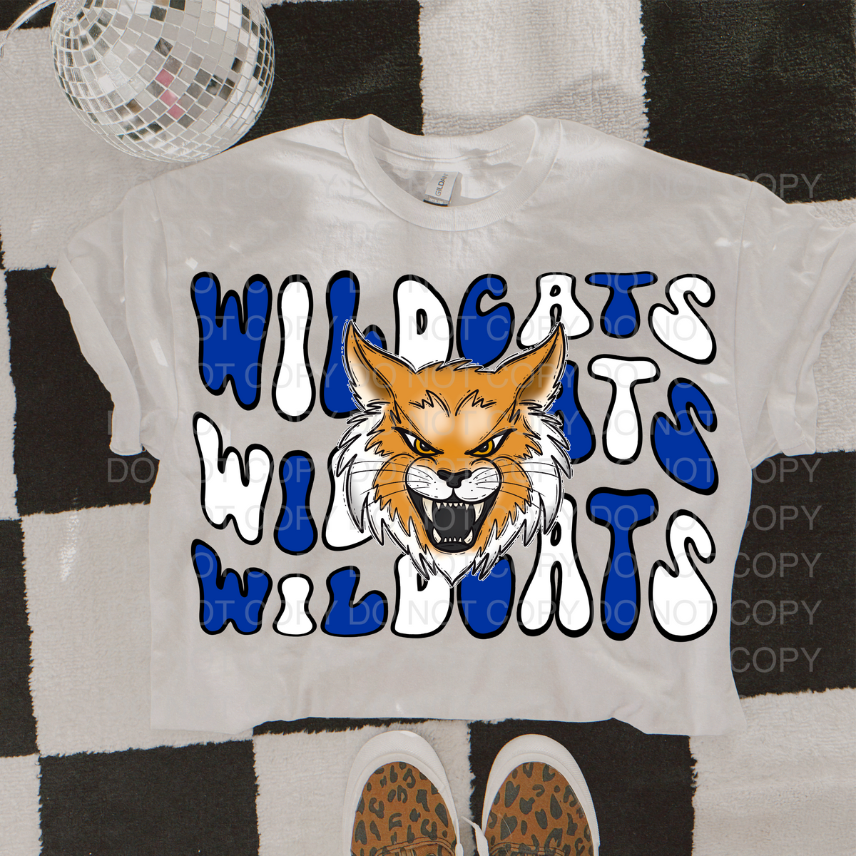 Groovy Mascot Wildcats 56001 DTF transfer