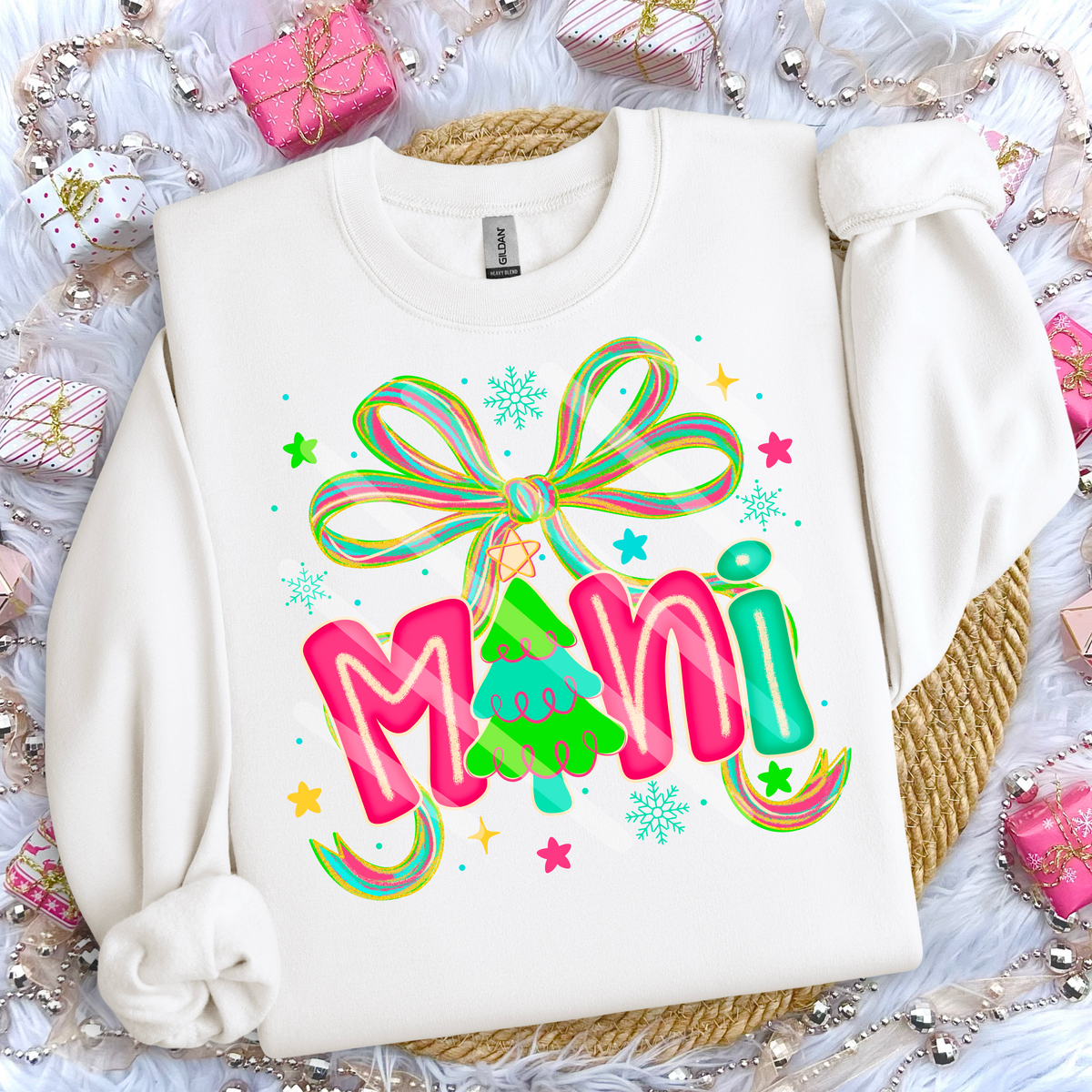 Mini Tree and bow 114265 DTF transfer