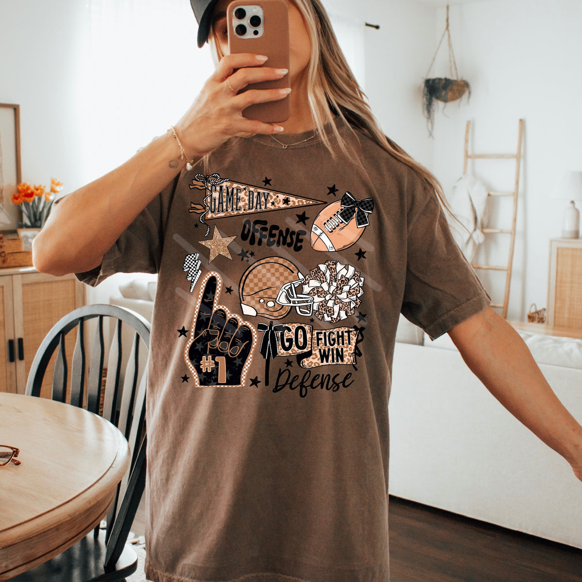 Football Game Day Collage (scarlow) DTF transfer