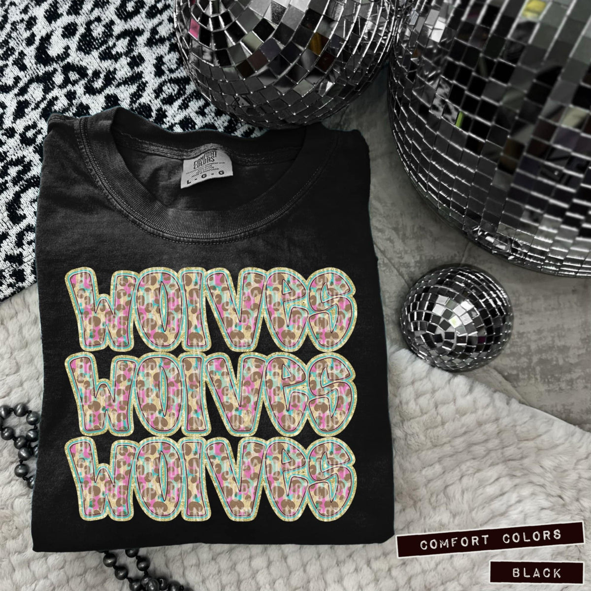 Wolves Leopard Stacked (Caplinger) 98455 DTF transfer