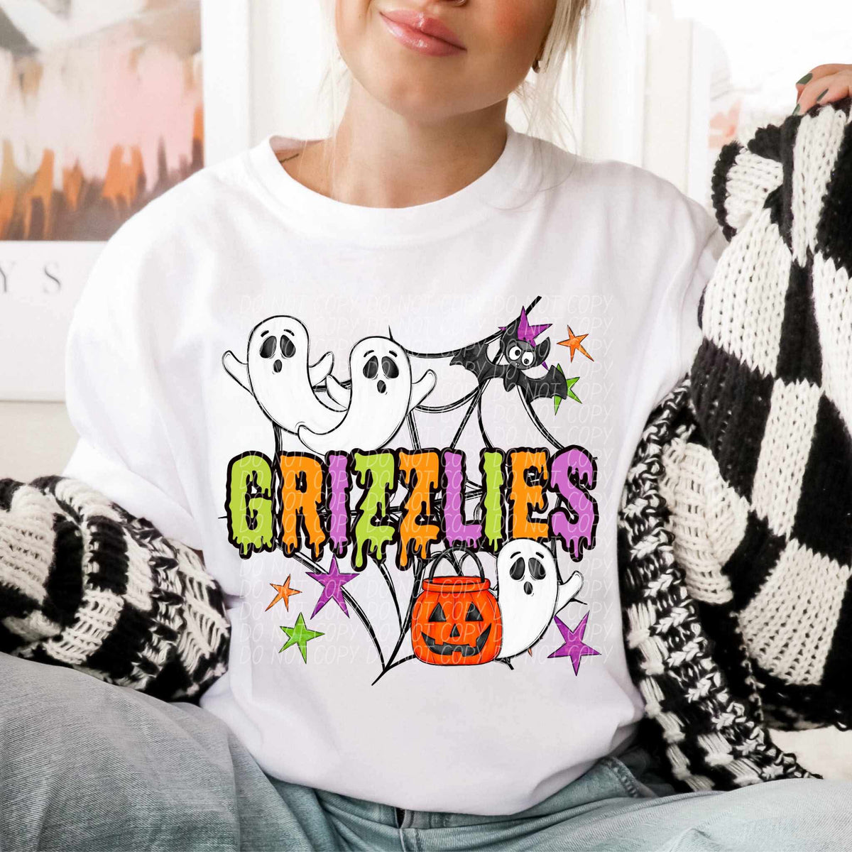 Grizzlies Halloween (City) DTF transfer