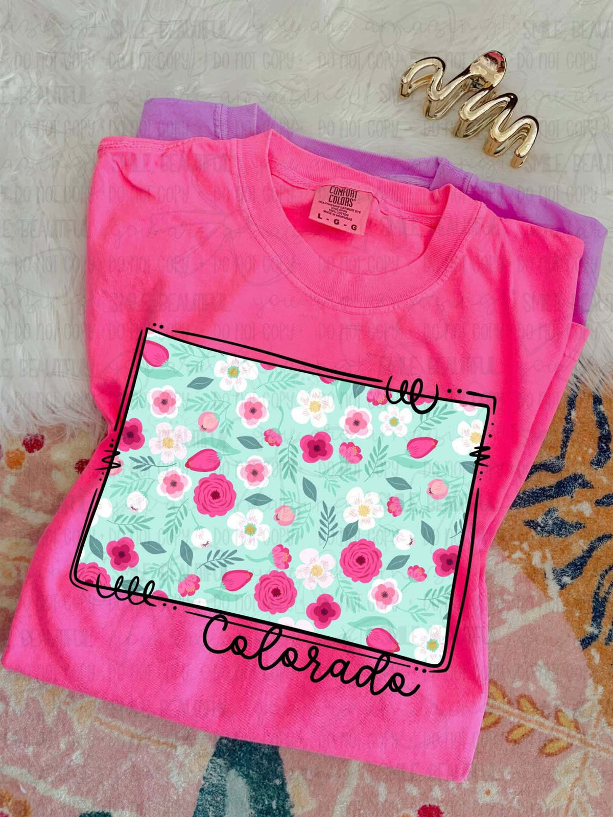 Colorado Floral State (Carter) DTF Transfer