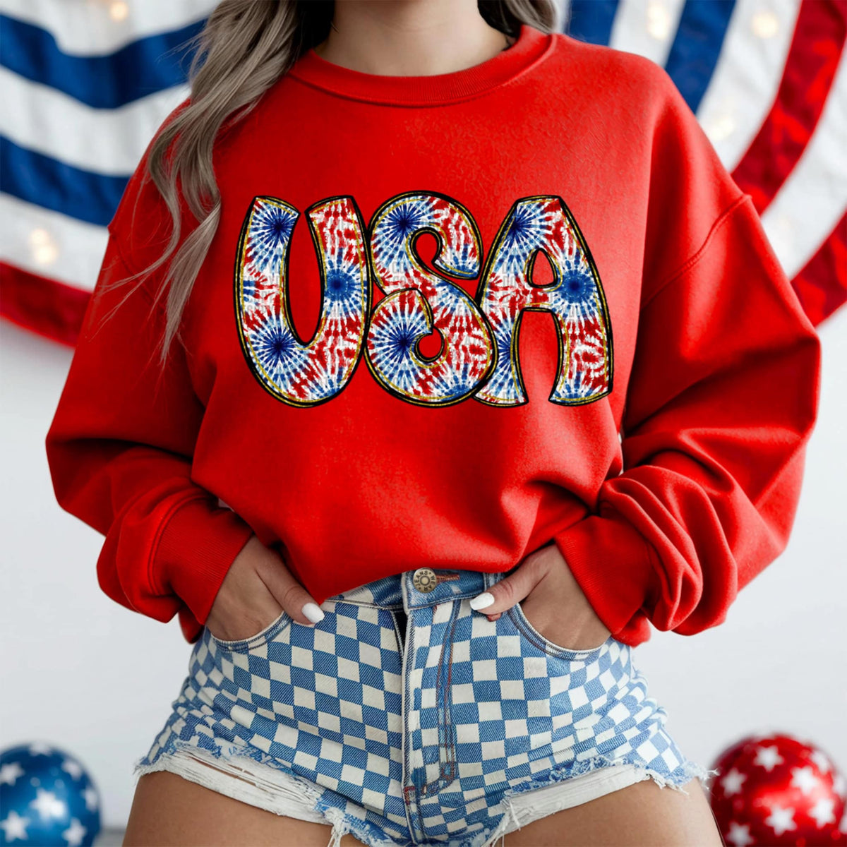 USA tie dye (SDD) 99257 DTF transfer