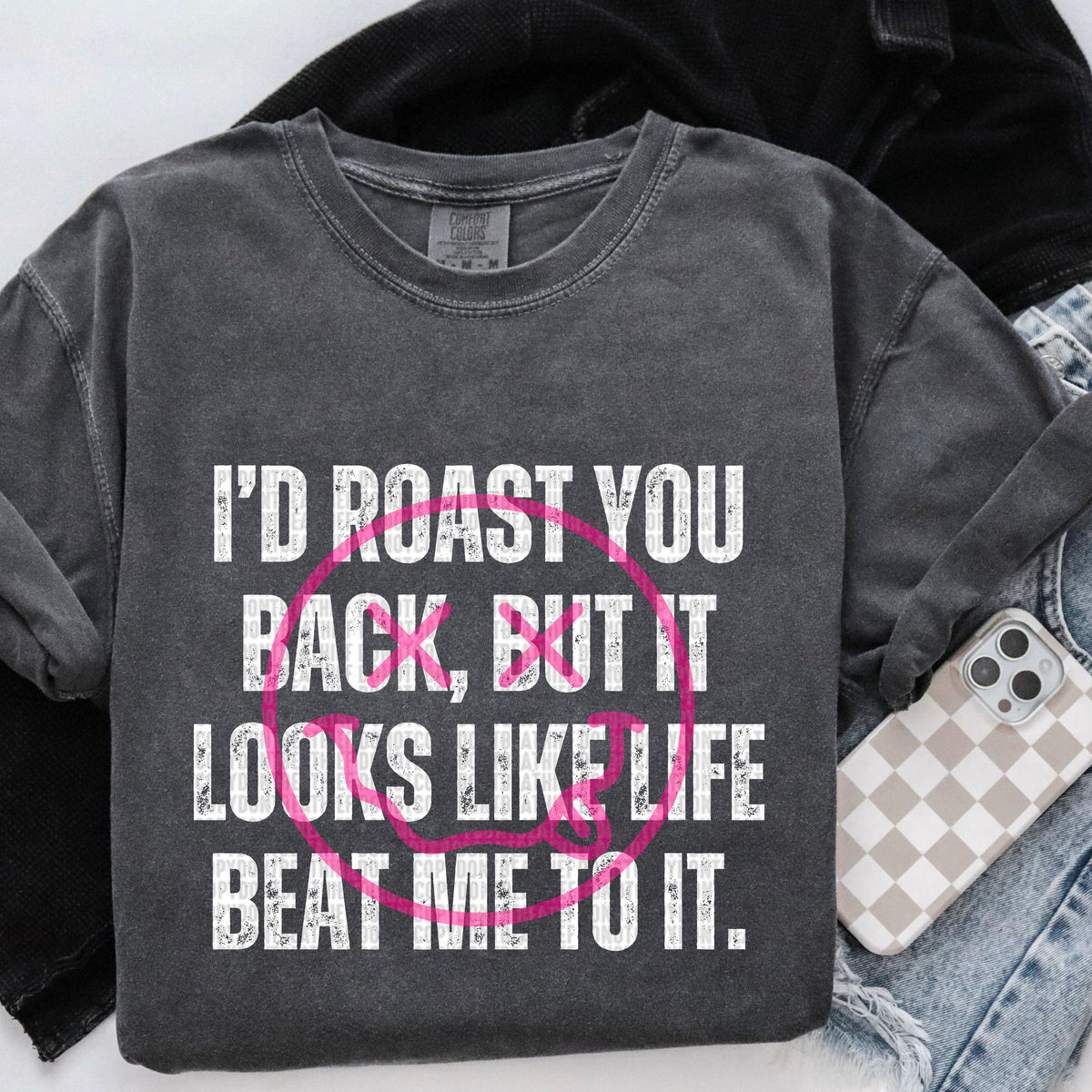 I’d roast you back WHITE 90344 DTF transfer