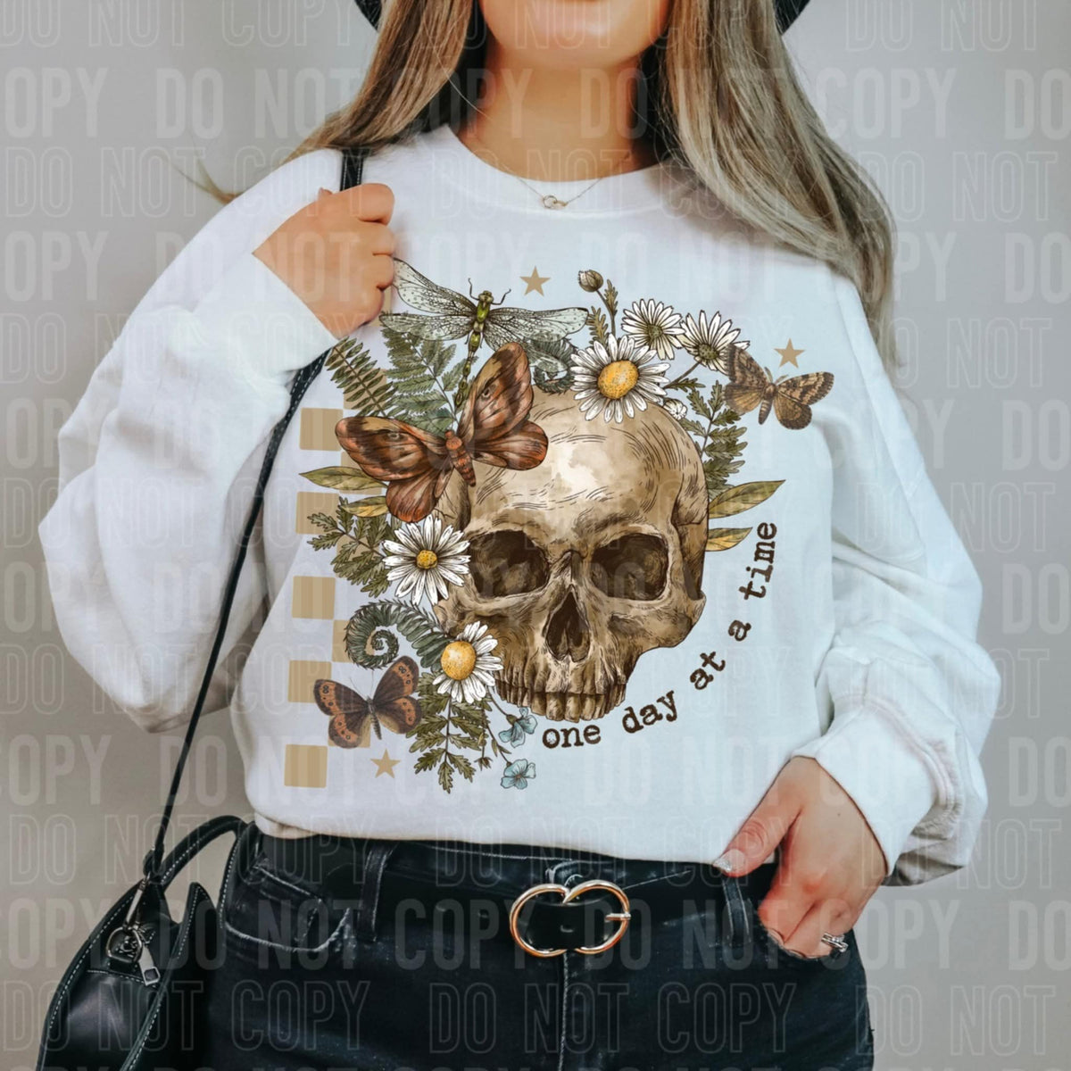 One Day At A Time Skeleton (SBB) DTF transfer