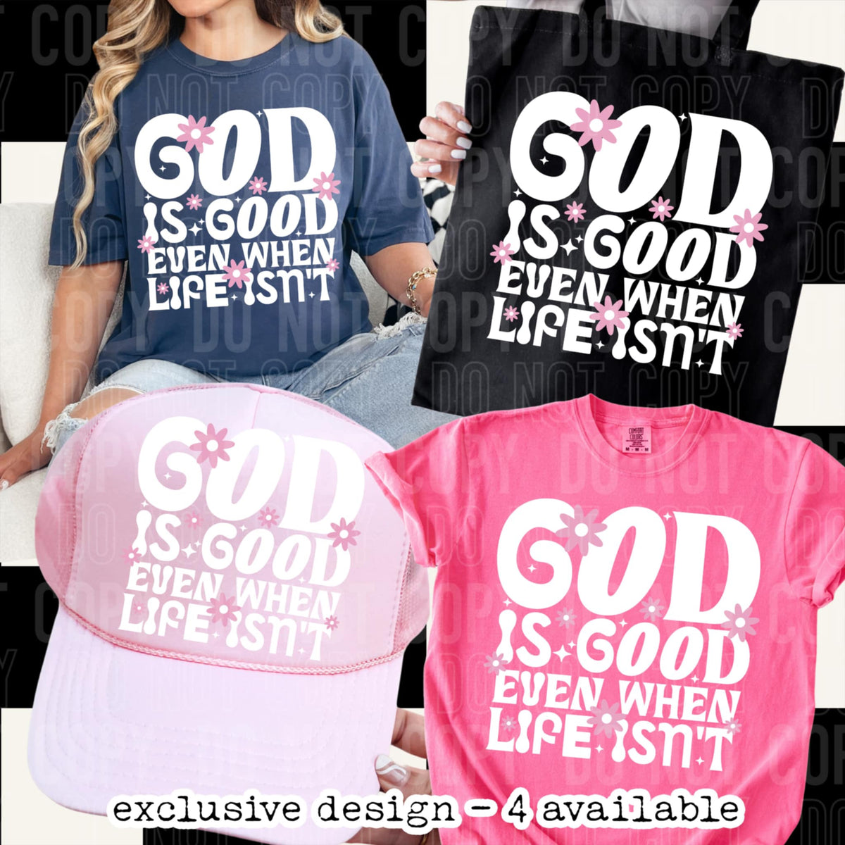 God is good even when life isn’t (SBB) 95803 DTF transfer