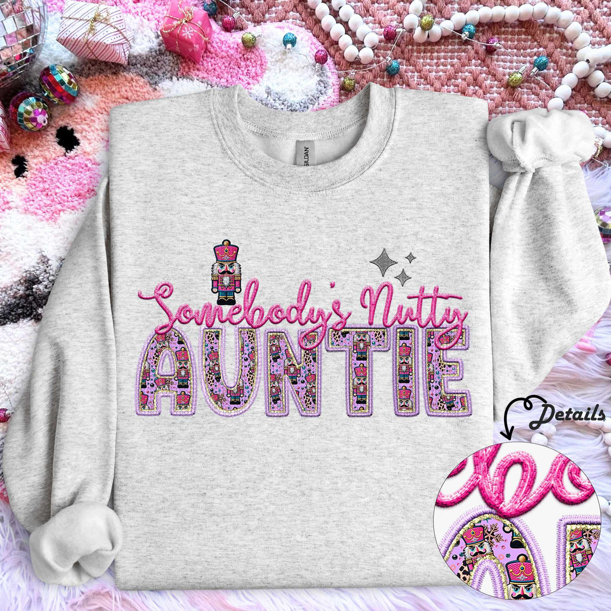 Somebody’s nutty auntie (HW) 67047 DTF transfer