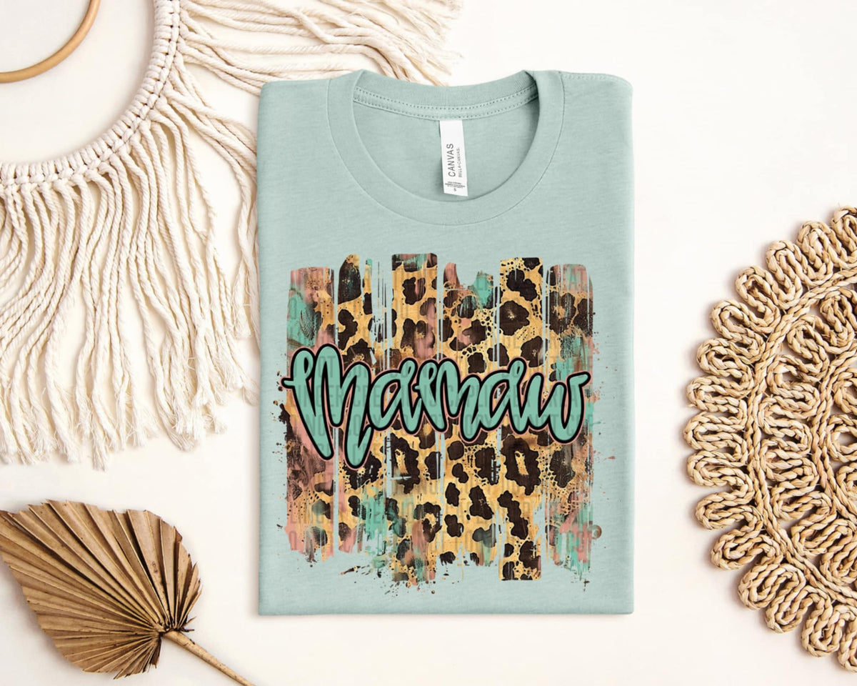 Mamaw leopard background (Caplinger) 92724 DTF transfer