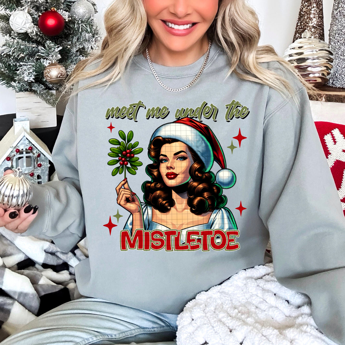 Meet Me Under the Mistletoe (DDD) DTF transfer