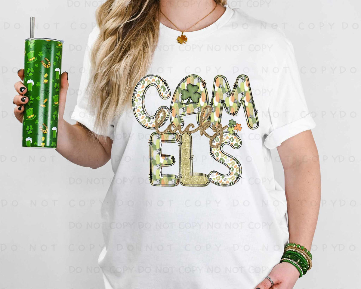 Lucky camels st Patrick patterns (caplinger) 82532 DTF transfer