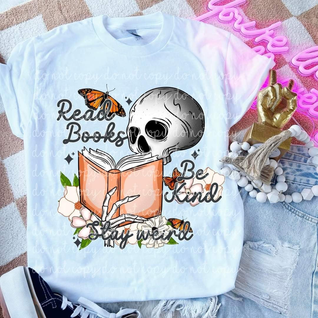 Read books be kind stay weird (MMD) 58942 DTF transfer