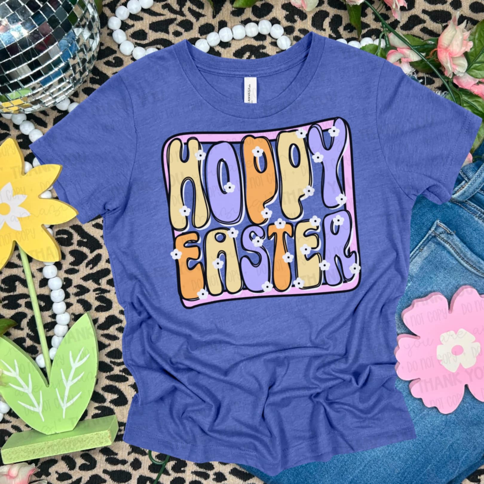 Hoppy Easter bubble letters (SAL) 96366 DTF transfer – Mud & Grace ...