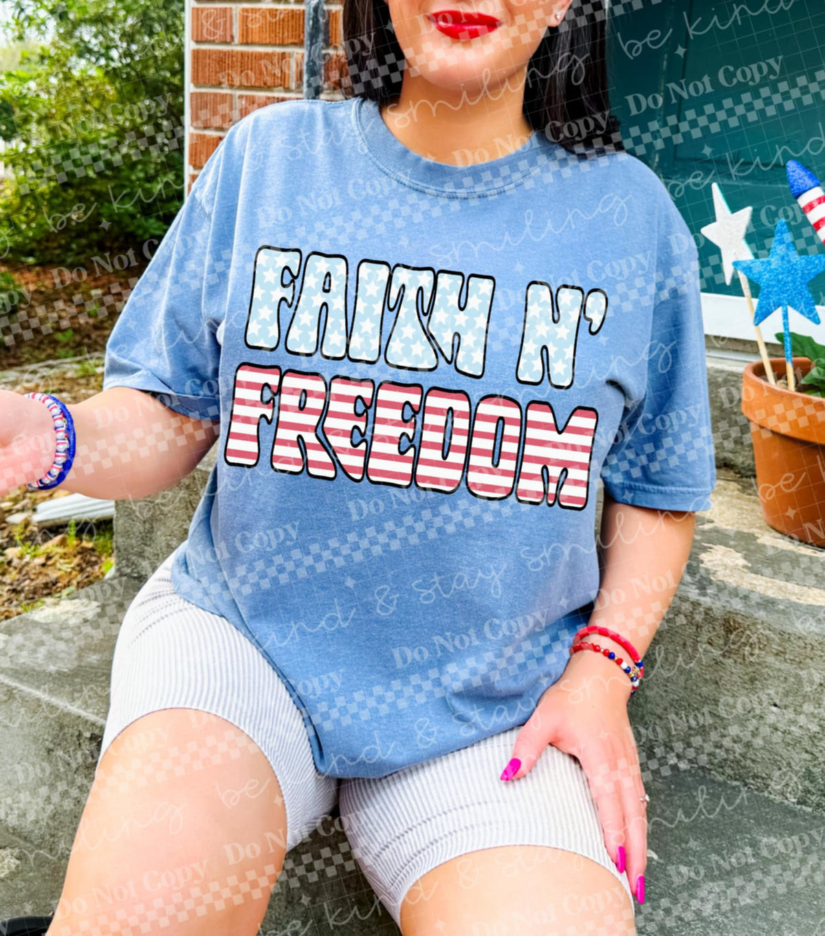 Faith N’ freedom 98703 DTF transfer