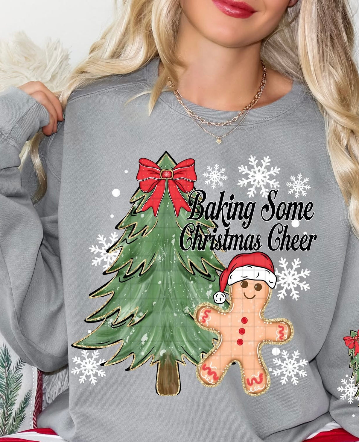 Baking Christmas Cheer red (Linda) DTF Transfer