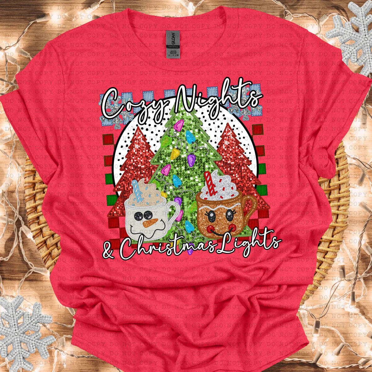 Cozy nights & Christmas lights sequin (ECHT) 64553 DTF transfer