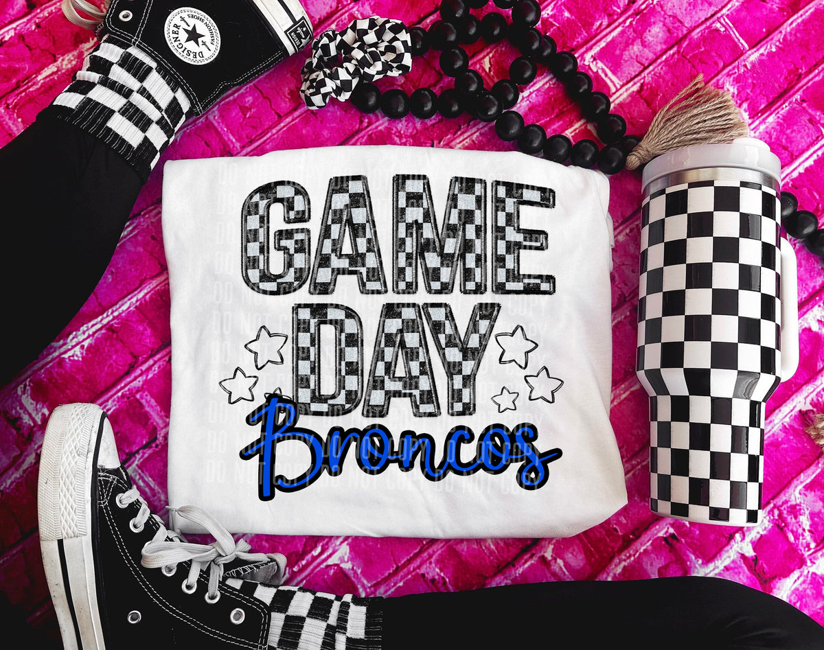 Game Day Broncos (blue) 30914 DTF transfers