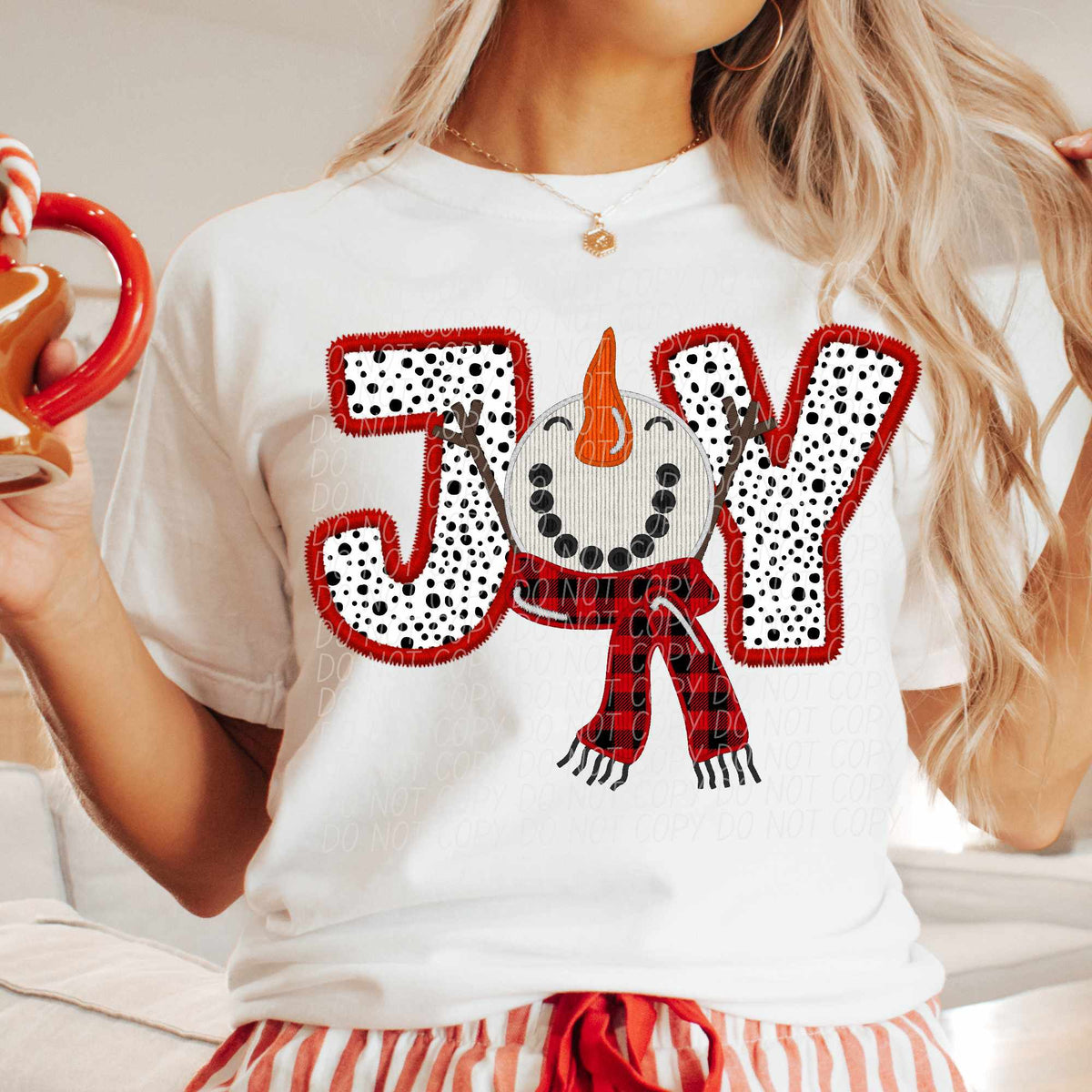 Joy snowman close up (CITY) 65039 DTF transfer