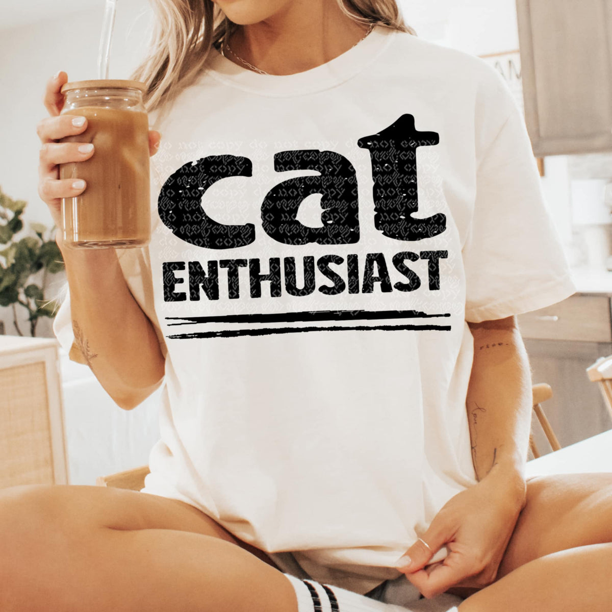 Cat enthusiast (TTD) 93135 DTF transfer