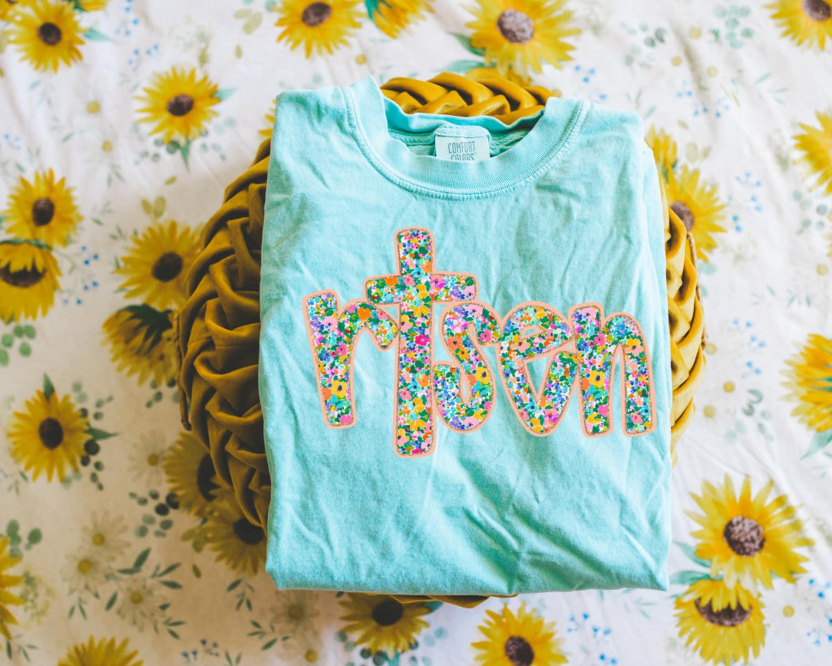 Risen floral filled 87734 DTF transfer