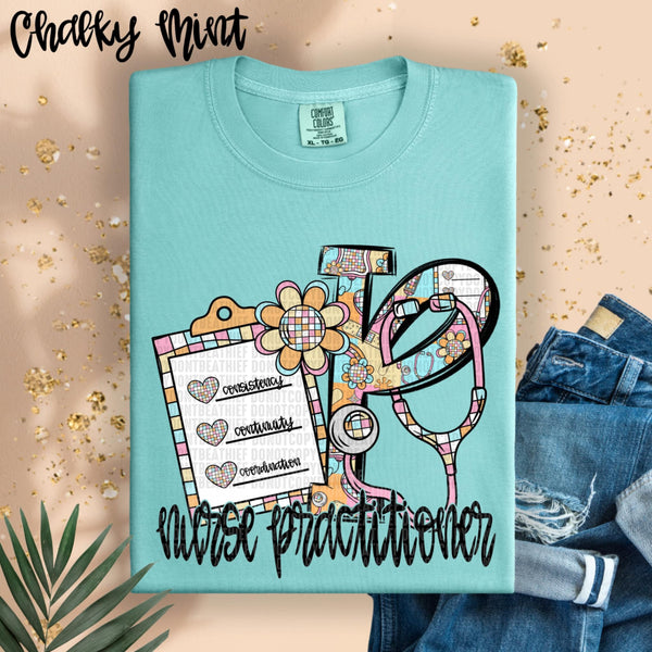 P nurse practitioner clip board (SDD) 98382 DTF transfer