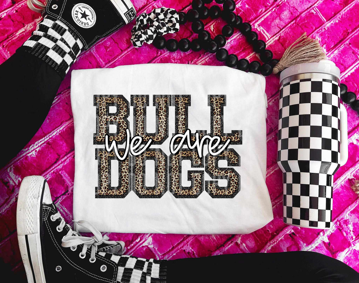 We are bulldogs leopard filled (caplinger) 70970 DTF transfer