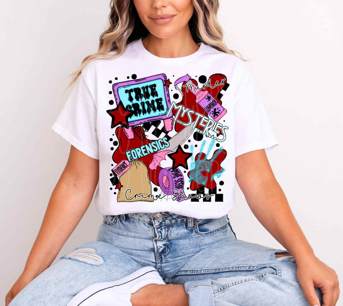 True Crime Collage Exclusive DTF transfer