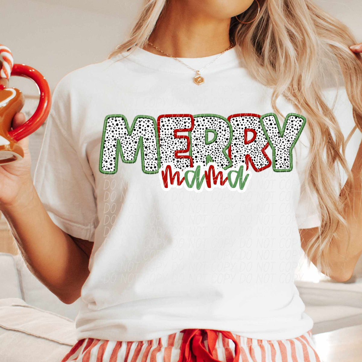 Merry mama Dalmatian filled (CITY) 65066 DTF transfer
