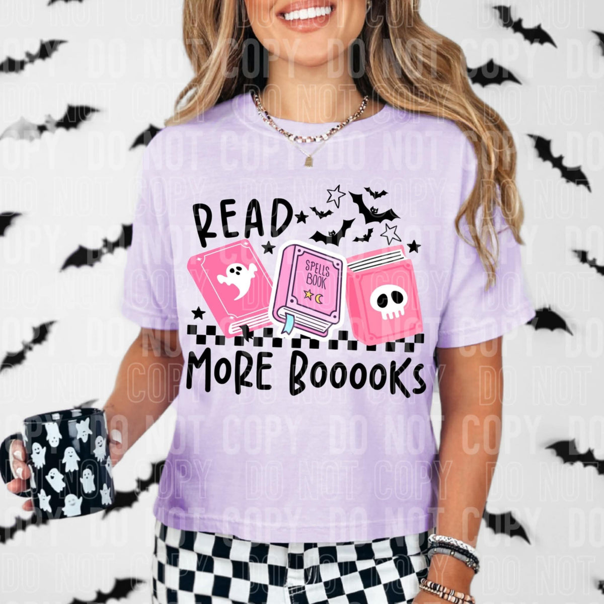 Read More Books spooky SBB DTF transfer