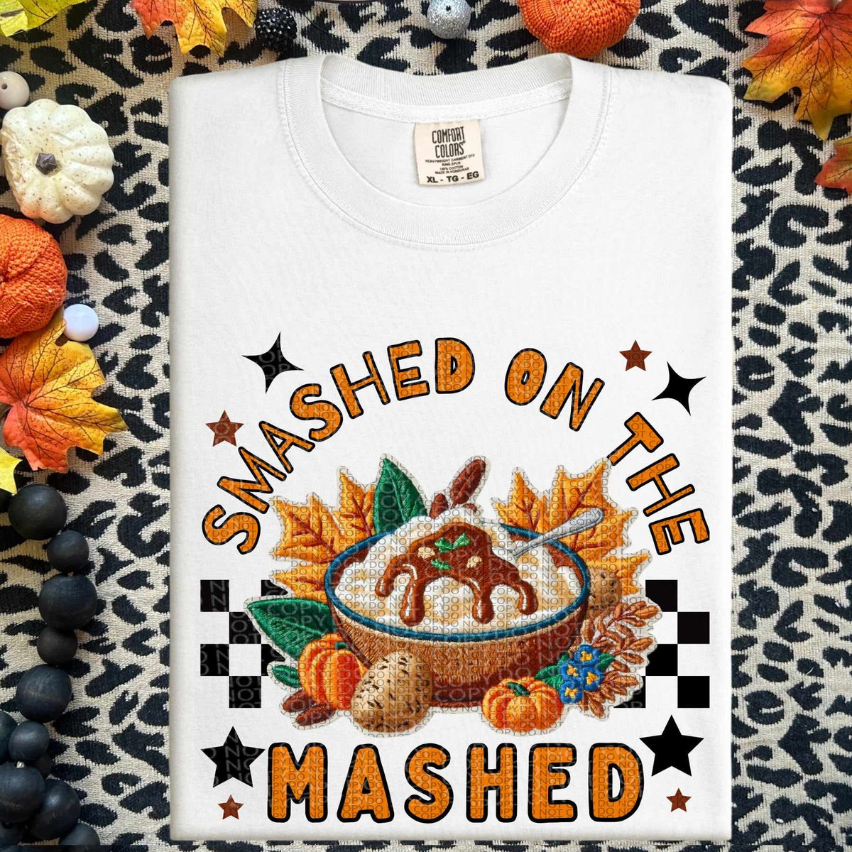 Smashed on the mashed (HW) 60087 DTF transfer