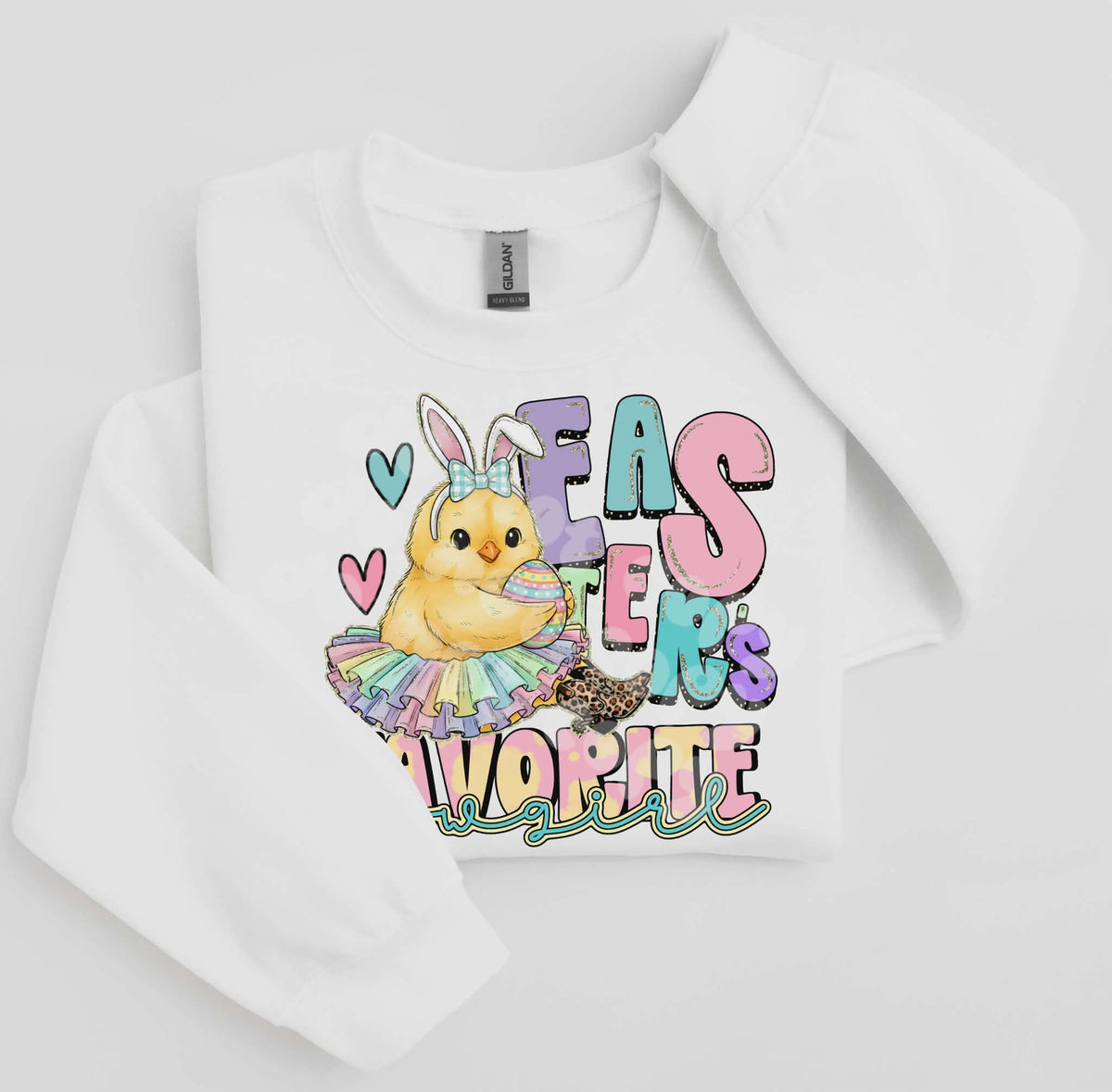 Easter’s favorite girl chick colorful letters (c’s) DTF TRANSFER