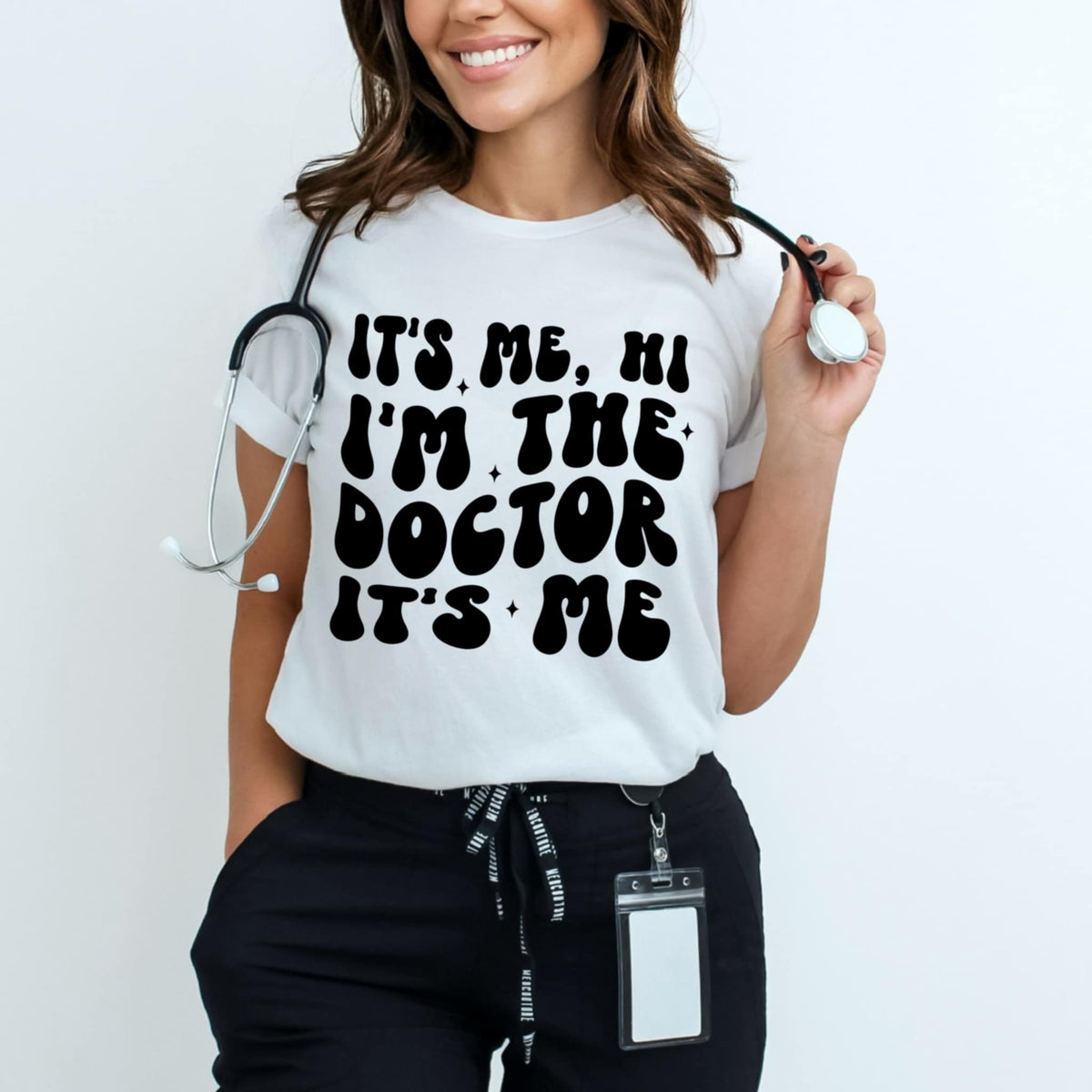 It’s me, hi I’m the doctor it’s me BLACK (CMD) 92188 DTF transfer