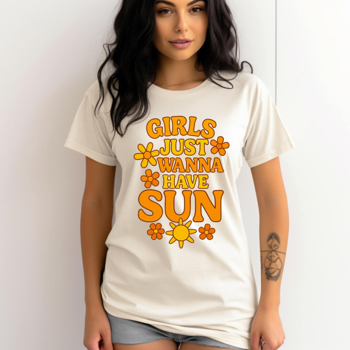 Girls just wanna have sun 106104 DTF transfer